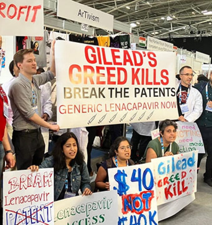 MSF and activists at the AIDS2024 Conference in Munich, Germany, called on pharmaceutical corporation Gilead to make groundbreaking HIV prevention drug lenacapavir affordable for all.