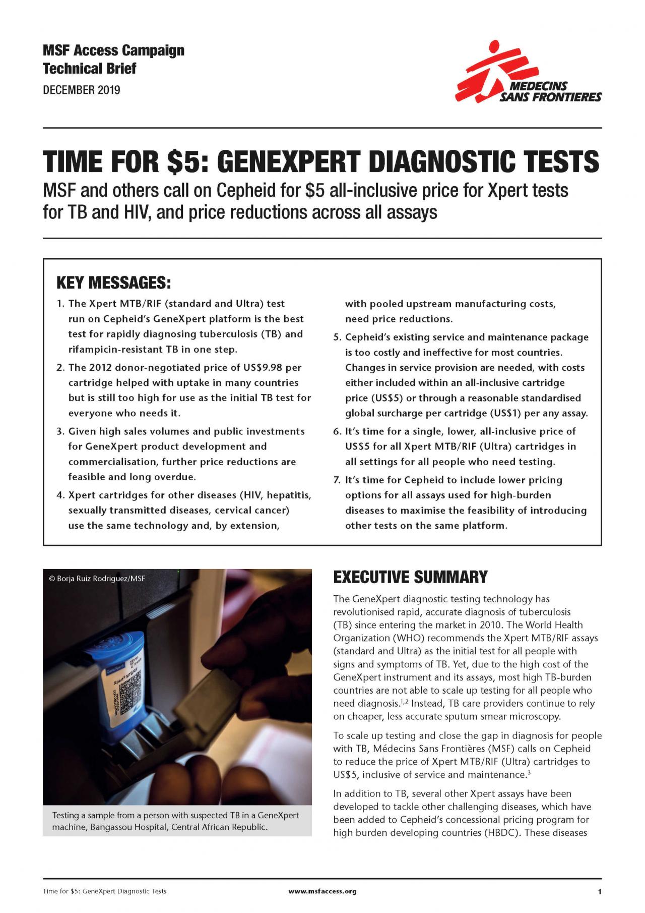 Genexpert Diagnostic Tests