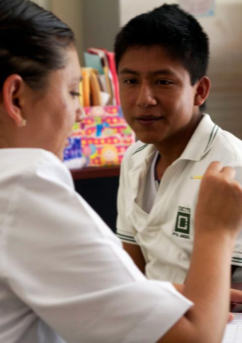 Ubaldo Mendoza, 18, has initiated Chagas treatment in San Pedro Pochutlas health facility. 
