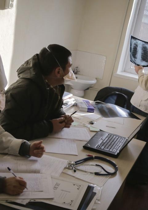 MSF operating in a district of Kyrgyzstan where TB rates are among the highest in the country. January 2015