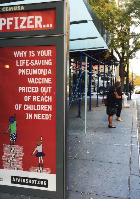 Campaign asking Pfizer & GSK to drop the prices of pneumonia vaccines down to 5$/child