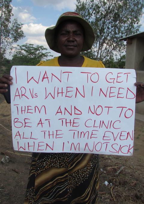 “I want to get ARVs when I need them and not be at the clinic all the time even when I’m not sick” says Merjury Nyashanu from Zhenjeri village, Gutu district, Zimbabwe.