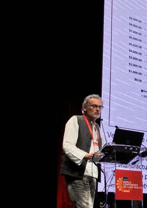 Christophe Perrin, TB Advocacy Pharmacist for MSF's Access Campaign presents on Access to Medicines and Diagnostics at the Union World Conference on Lung Health