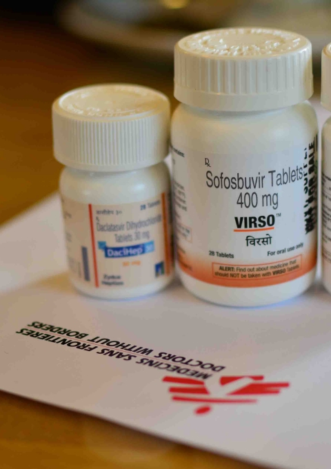 First set of free Hepatitis C medicines Sofosbuvir and Daclatasvir provided by Delhi Govt. run GB Pant hospital.