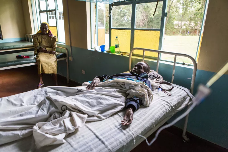 Homa Bay, Kenya: John, 40 years, was diagnosed with HIV in 2009 and started taking antiretrovirals immediately. He has been having diarrhoea for three weeks and lost a lot of weight before coming to Homa Bay hospital.
