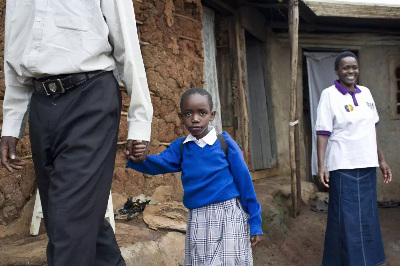 Catherine Atieno lives with her family in Kibera, a deprived area of the Kenyan capital, Nairobi. Catherine is HIV positive and is being treated at an MSF clinic in Kibera where she also works as a cleaner and a cook.