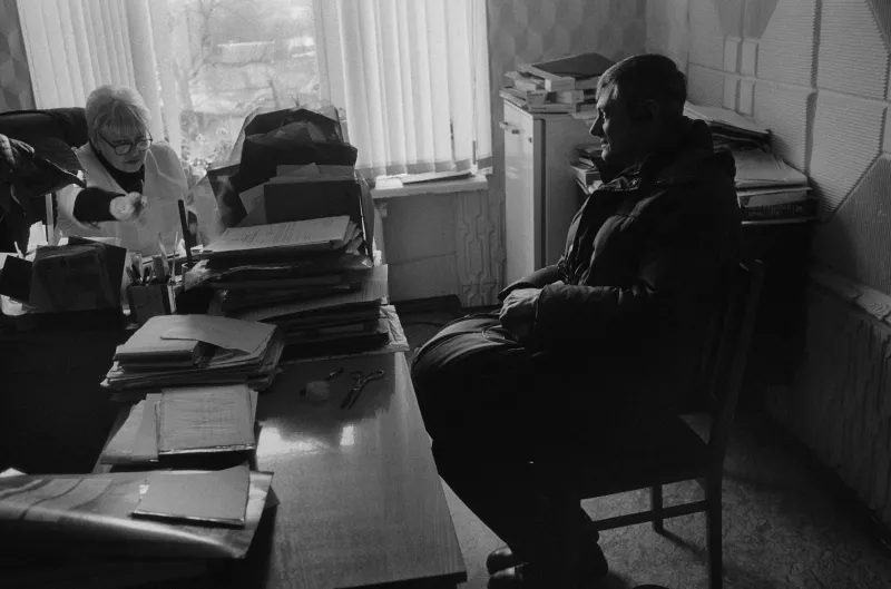 Ihor Skalko is seeing a tuberculosis doctor, Ukraine, 2018.