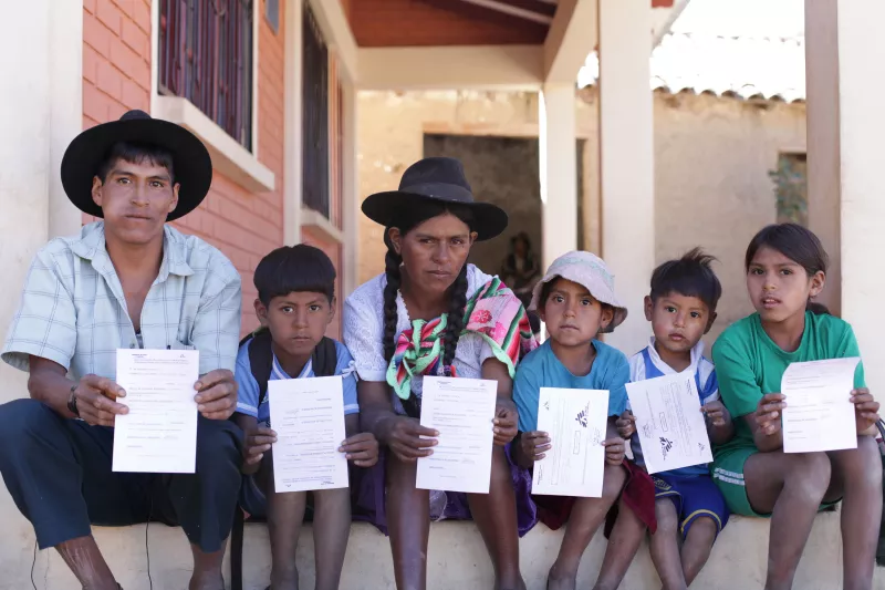 Pastor and his family received their diagnose in Kochapata, Bolivia. He and some of his children tested positive for Chagas and they will begin treatment, 2012.