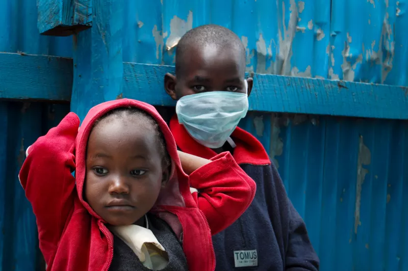 Charity with the mother Rebecca Achieng