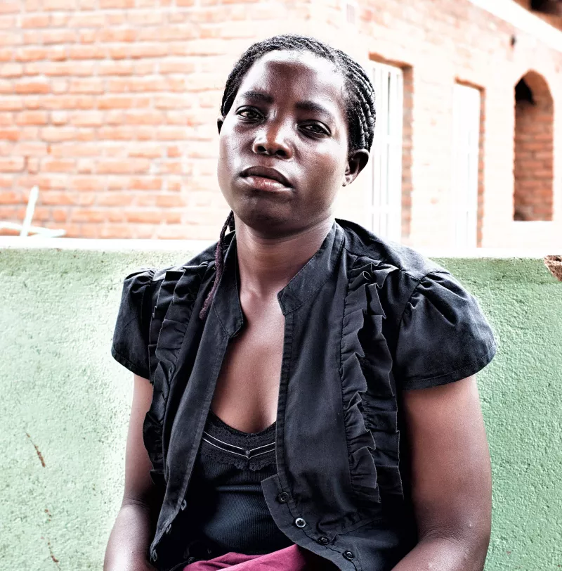 Mercy came to Namitambo Health Centre to get her ARVs and her first viral load test, Malawi 2013.