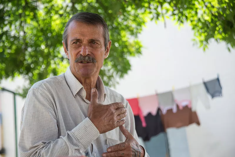 Ilyas, 59, a pensioner from Zavodskoy district of Grozny and an XDR TB patient on ambulatory treatment. He’s been following his treatment course for almost two years and is due to complete it in October 2015.