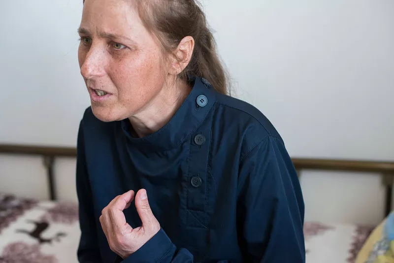 Elena, 35, from Grozny city, is an XDR TB patient in the Republican TB Dispensary. She was first diagnosed with tuberculosis back in 2001. She underwent treatment, but has suffered several relapses. In December 2013 MSF diagnosed her with XDR TB. In the absence of drugs for this form of tuberculosis, she was put on standard treatment for MDR-TB. She was in a really severe condition, had difficulties breathing and had suicidal thoughts as a result of the medication.