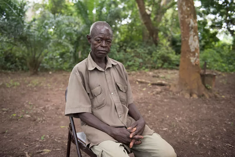 Justin Gabriel – A farmer attends an MSF mobile clinic in Bodo, a village just outside Yambio, in Gbudwe State, South Sudan