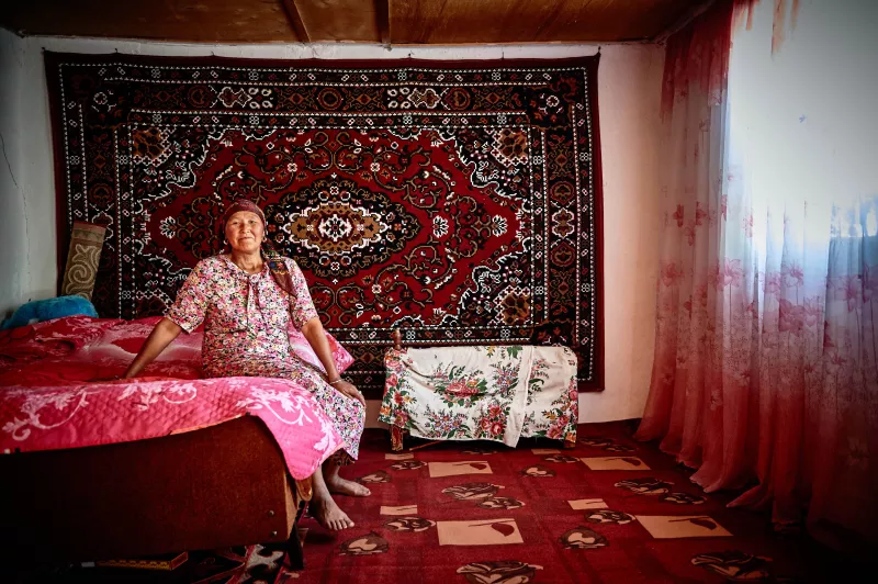 Aisara Goboevais is a patient of MSF TB project in Kara-Suu district, Kyrgyzstan, where it provides decentralized care for XDR-MDR TB, 2015