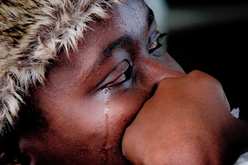 Phumeza Tisile, 23 years, reflects on her cure from XDR-TB at Lizo Nobanda TB Care Centre, Khayelitsha, South Africa on August 16, 2013. Photograph by Sydelle Willow Smith