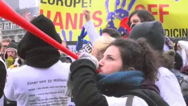 Supporters of "Hands Off" Campaign Protest in Brussels
