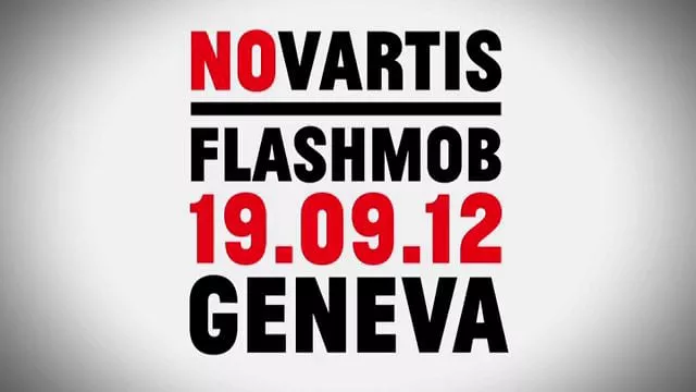 STOP NOVARTIS: Flashmob in Geneva
