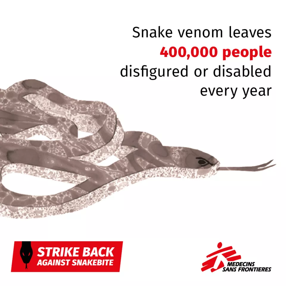 Snakebites leave 400'000 people disfigured or disabled every year