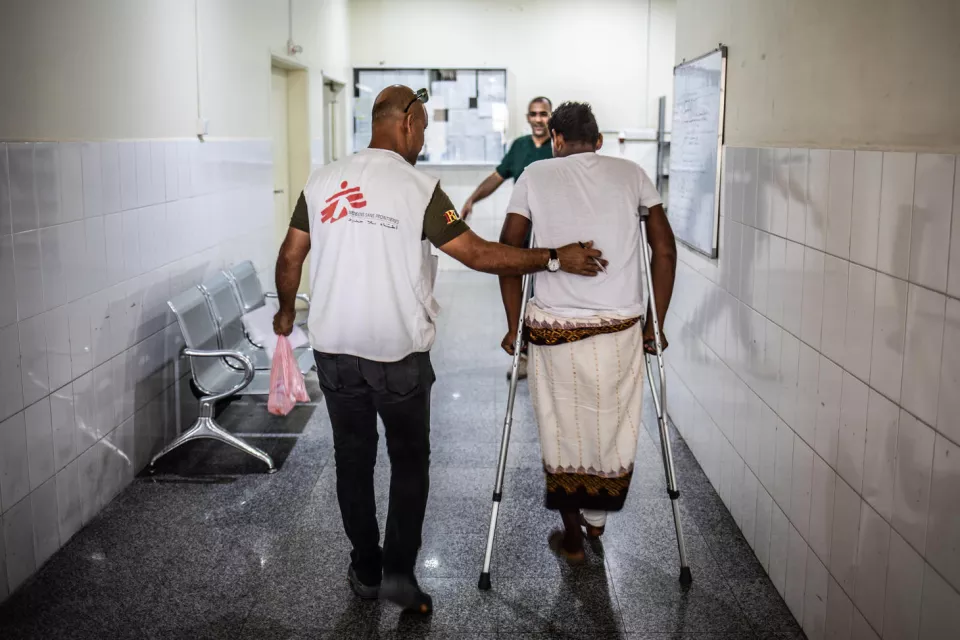 Yemen, Aden, 16 December 2018 – Inside MSF trauma hospital in Aden. The hospital opened in 2012.