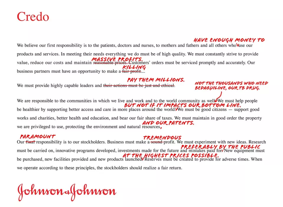 Johnson & Johnson cred #Fixed