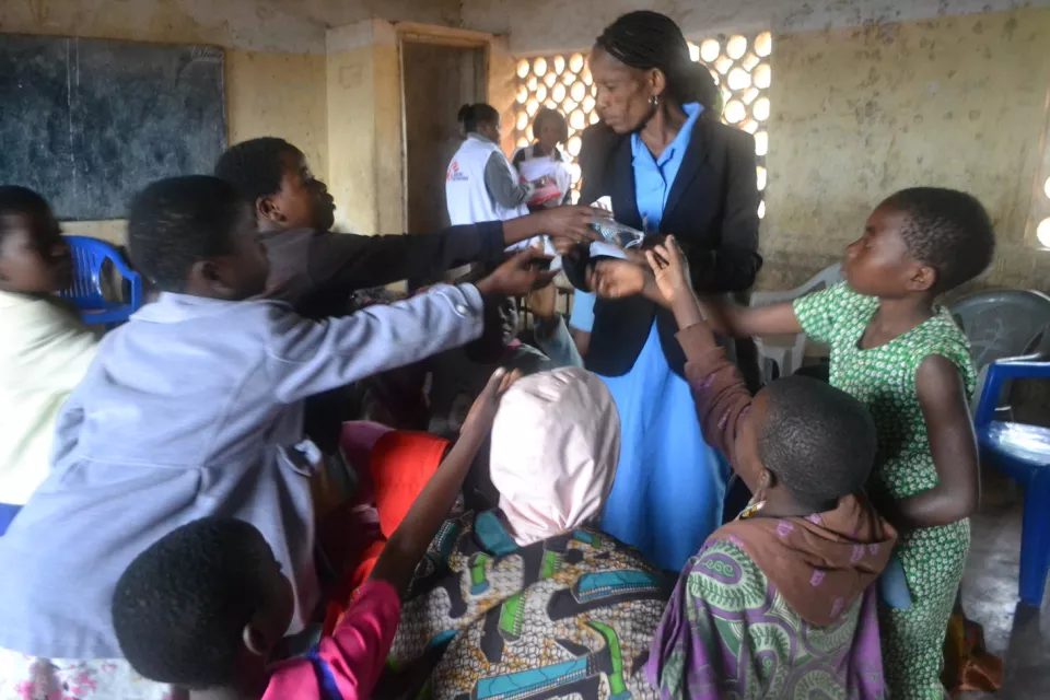 While they wait, the girls excitedly read more about cervical cancer and its prevention.