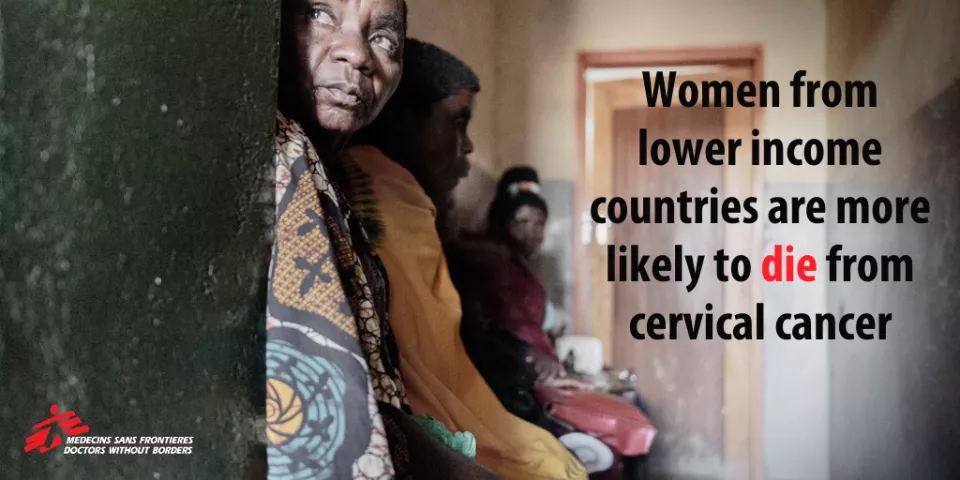 Woman from lower income countries are more likely to die from cervical cancer