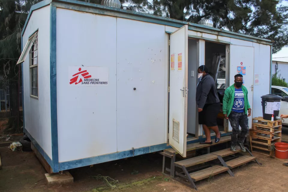 MSF HIV testing Site in Nhlangano
