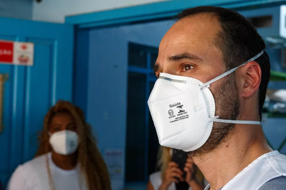 MSF International President, Dr. Christos Christou, visited our COVID-19 emergency projects in Rondônia, Brazil.