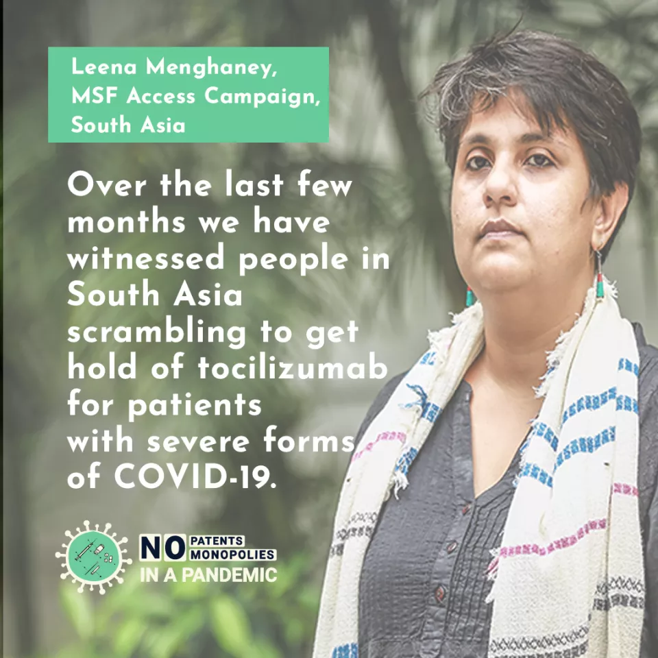 Over the last few months we&nbsp;have witnessed people in South Asia scrambling to get hold of tocilizumab for patients with severe forms of COVID-19