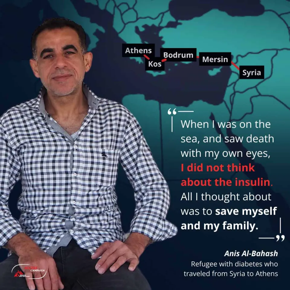 Map of Anis’ journey.