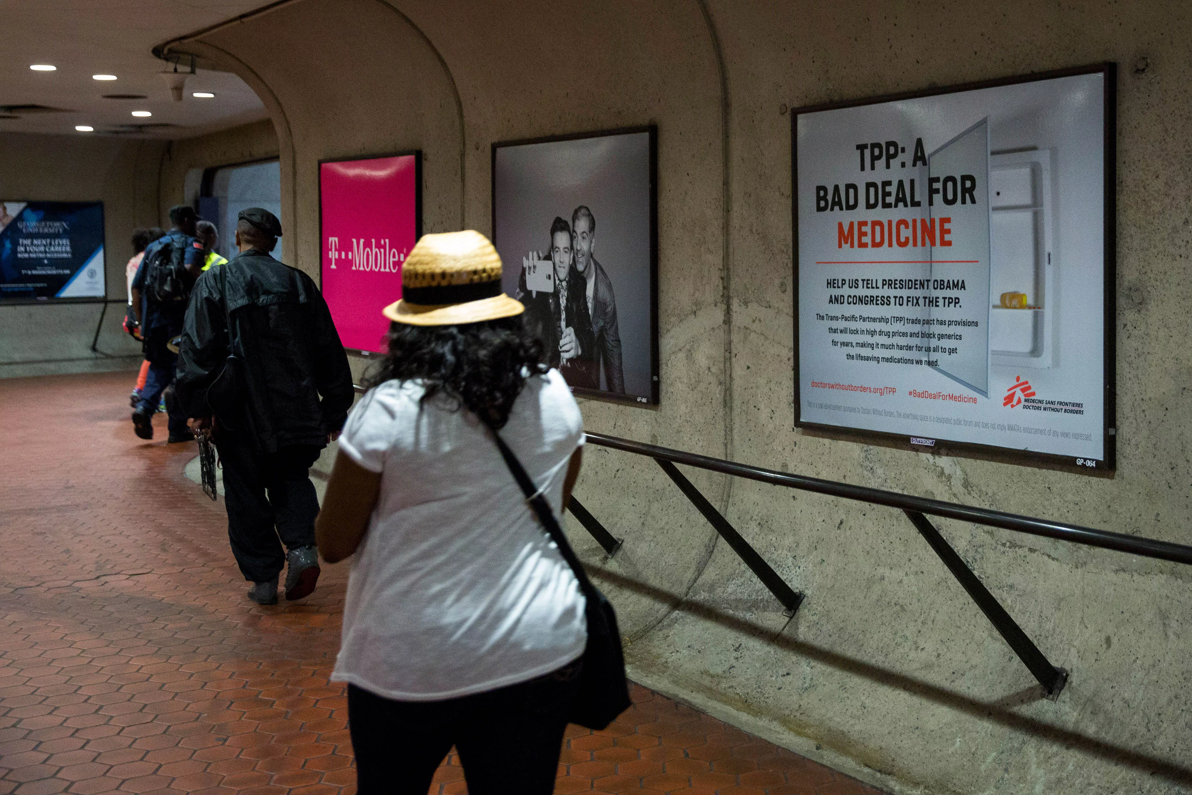 Metro advertisements for Doctors Without Borders