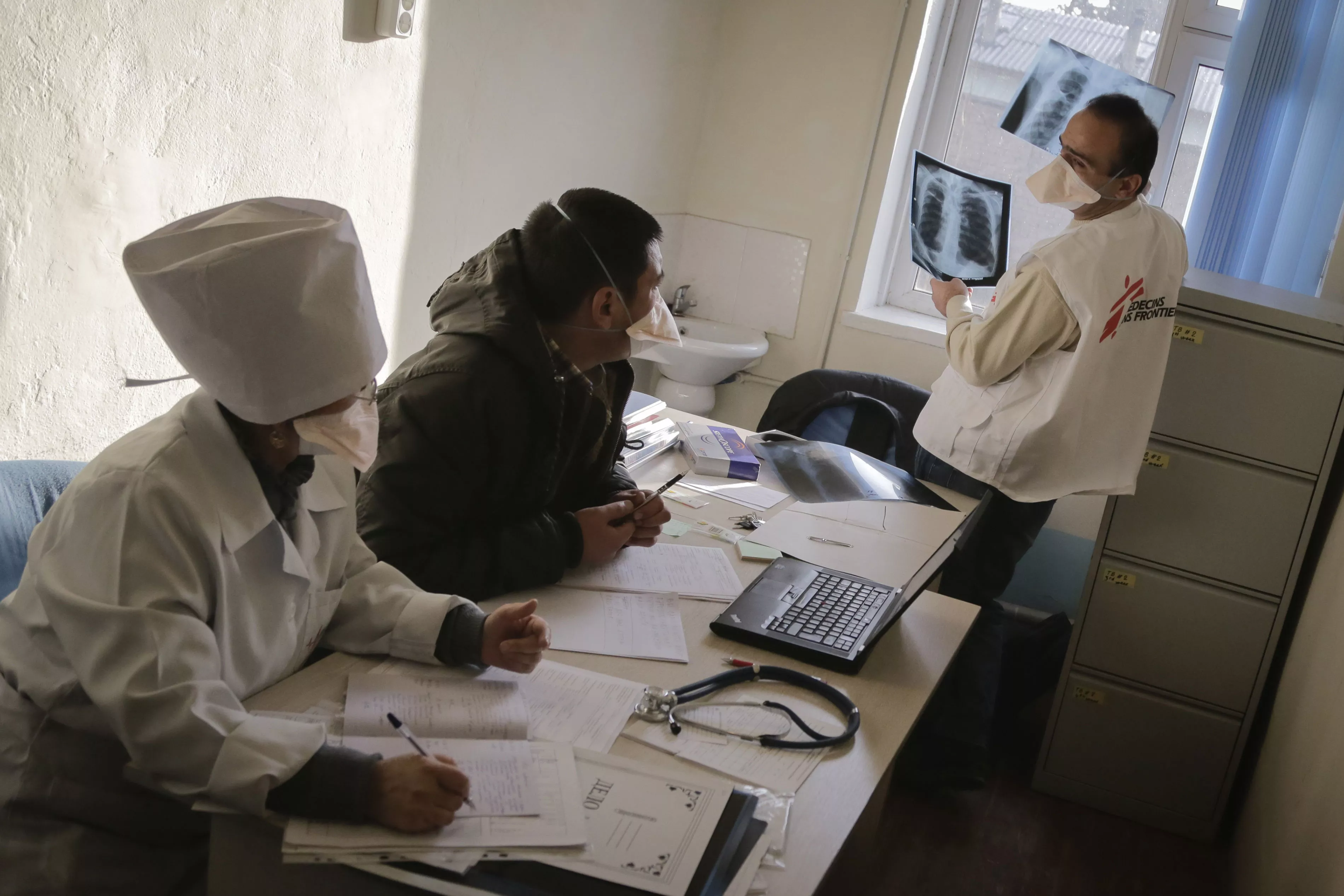 MSF operating in a district of Kyrgyzstan where TB rates are among the highest in the country. January 2015