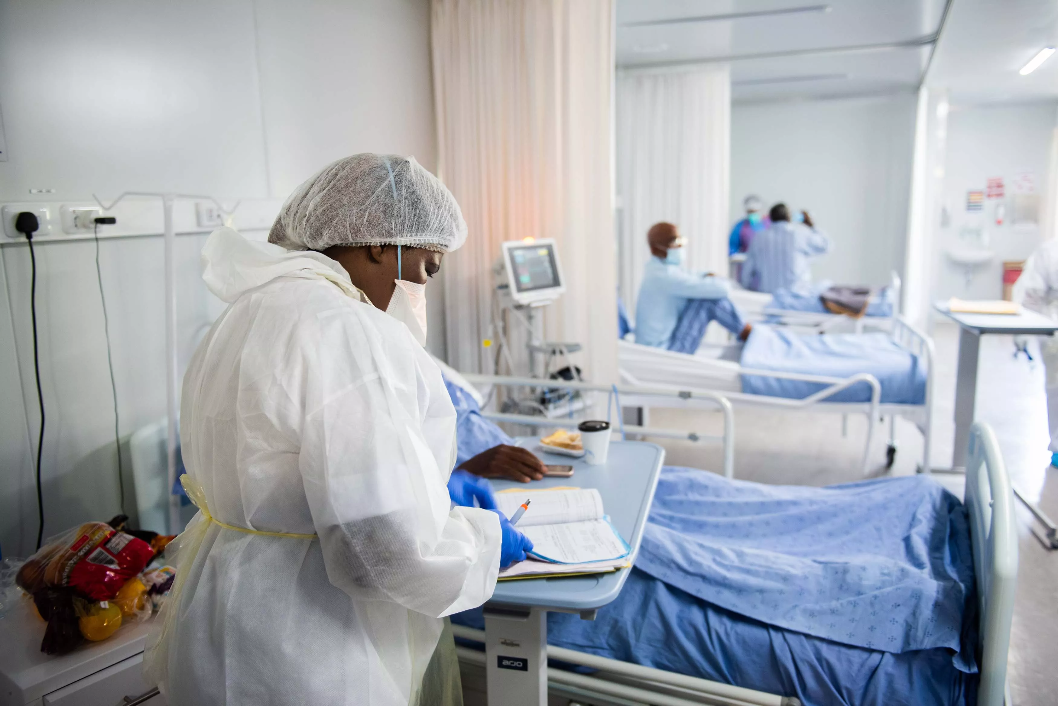 Field hospital at Ngwelezana Tertiary Hospital in northern KwaZulu-Natal in March 2021.