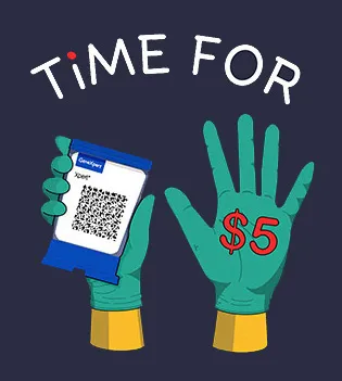 Time for $5 Campaign logo