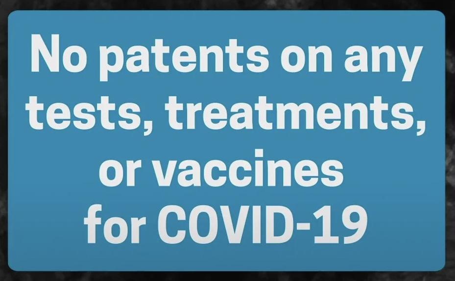 COVID-19: No patents or profiteering in a pandemic