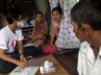 Mother of Ko Ye Win, 41, HIV/TB+. He worked as a fisherman in Thailand.