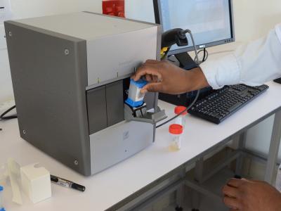 The GeneXpert machine can identify the bacteria responsabile for tuberculosis (Mycobacterium tuberculosis) and also drug resistance.