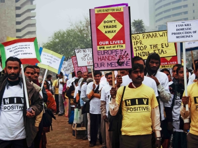 Thousands of demonstrators took to the streets in Delhi once again on 2 March, 2011, in protest over the planned Free Trade Agreement between India and the European Union (EU) which will restrict access to life-saving medicines.