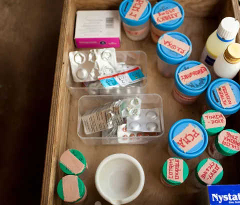 Medication. Lankien, South Sudan, 2012.