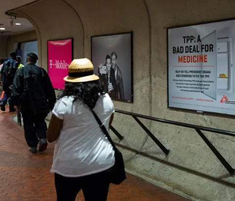 Metro advertisements for Doctors Without Borders