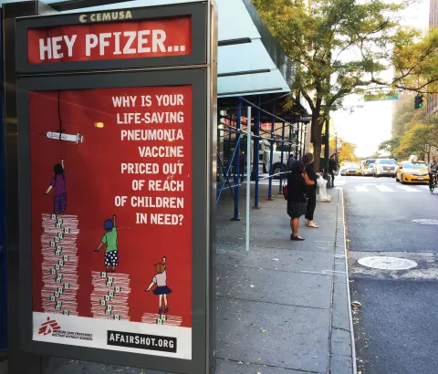 Campaign asking Pfizer & GSK to drop the prices of pneumonia vaccines down to 5$/child