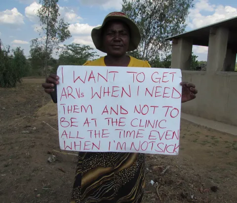 “I want to get ARVs when I need them and not be at the clinic all the time even when I’m not sick” says Merjury Nyashanu from Zhenjeri village, Gutu district, Zimbabwe.