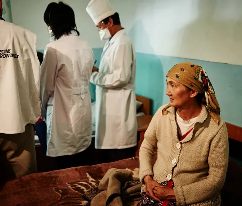 Weekly meeting of the local medical staff with the supervising and counselling staff of MSF.