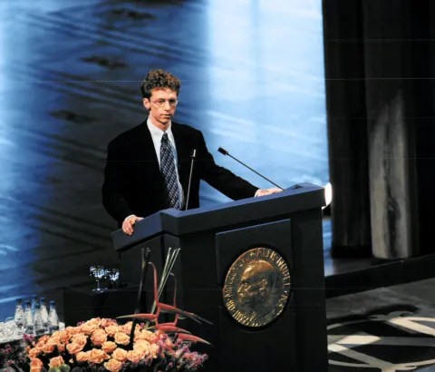 Remise du prix Nobel de la paix pour MSF. Sur la photo James Orbinski. Photograph by Patrick Robert