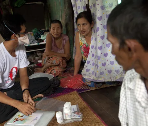 Mother of Ko Ye Win, 41, HIV/TB+. He worked as a fisherman in Thailand.