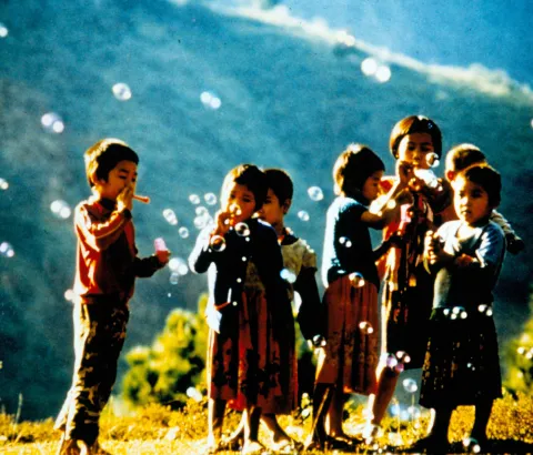 Portrait of children in Bangkok, Thailand, 1979. Photograph by MSF