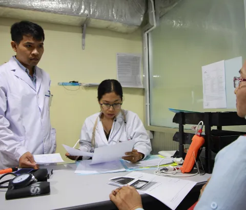 OCP MSF Hepatitis C clinic in Preah Kossamak Hospital, Phnom Penh, Cambodia. Photograph by Dean Irvine