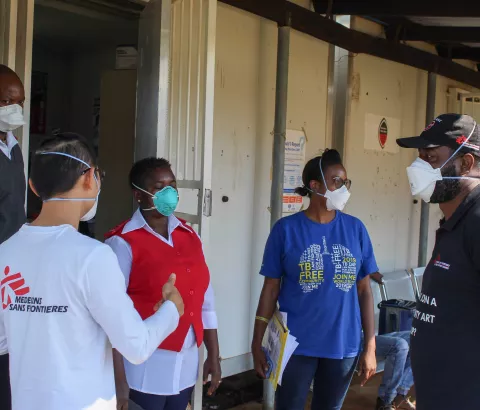 MSF medical team in Matsenjeni health centre, Nhlangano, Eswatini.